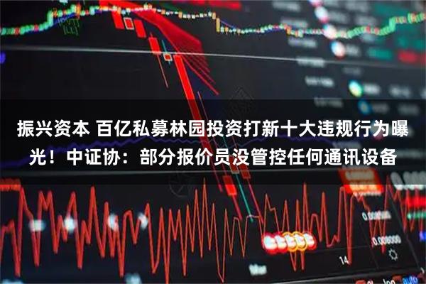 振兴资本 百亿私募林园投资打新十大违规行为曝光！中证协：部分报价员没管控任何通讯设备